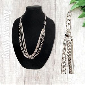 Vera wang jewelry multi layer Cuban links